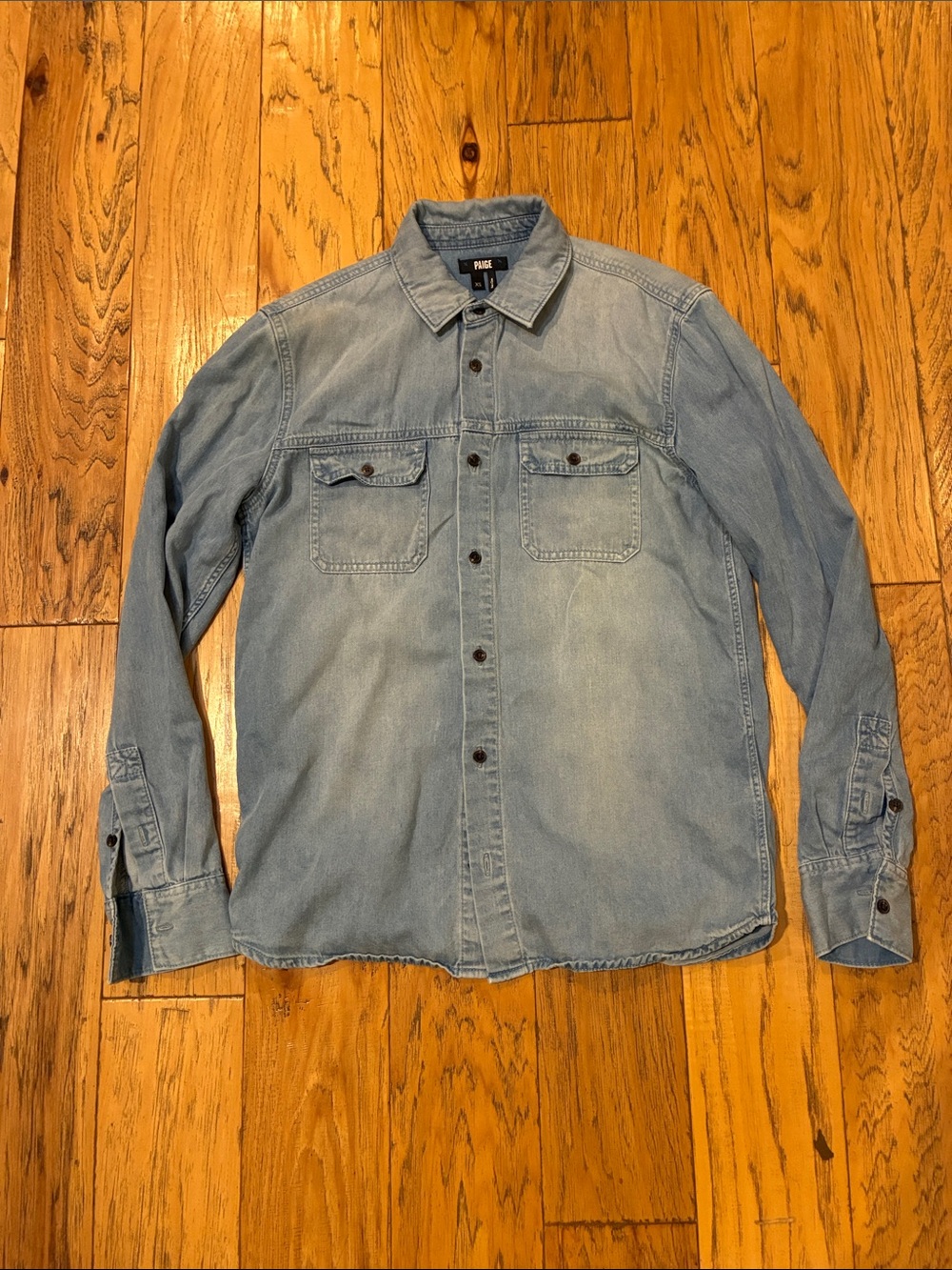 PAIGE Light Blue Denim Shirt